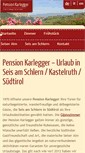 Mobile Screenshot of pension-karlegger.com